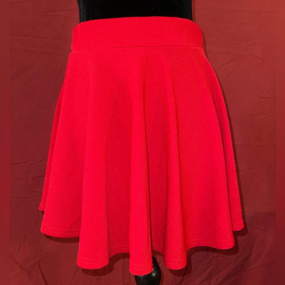 Red Skater Skirt - Picture 1 of 2